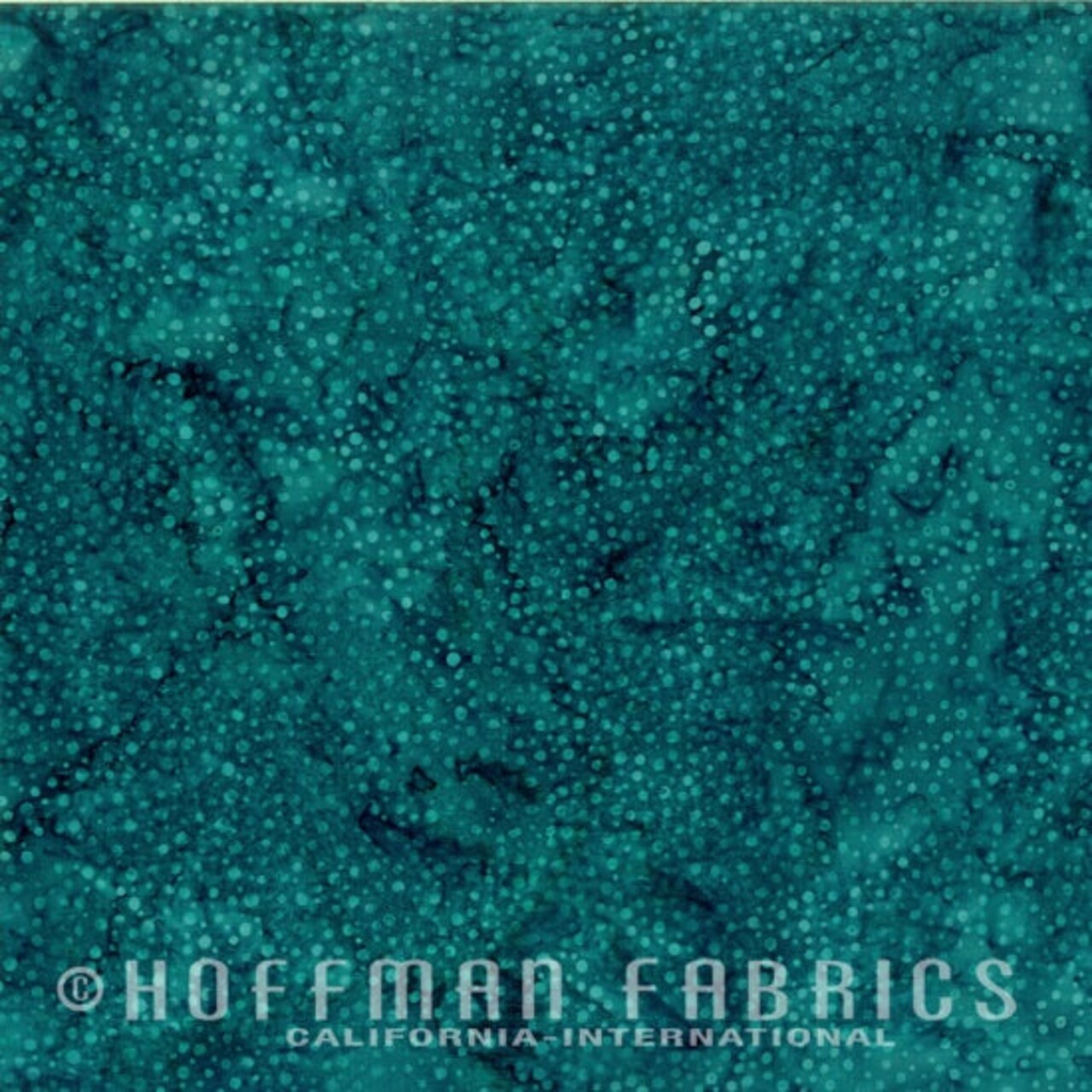 Fabric Hoffman Aquamarine Bali Hand Painted Dots Batiks by the Quarter Yard 885-214